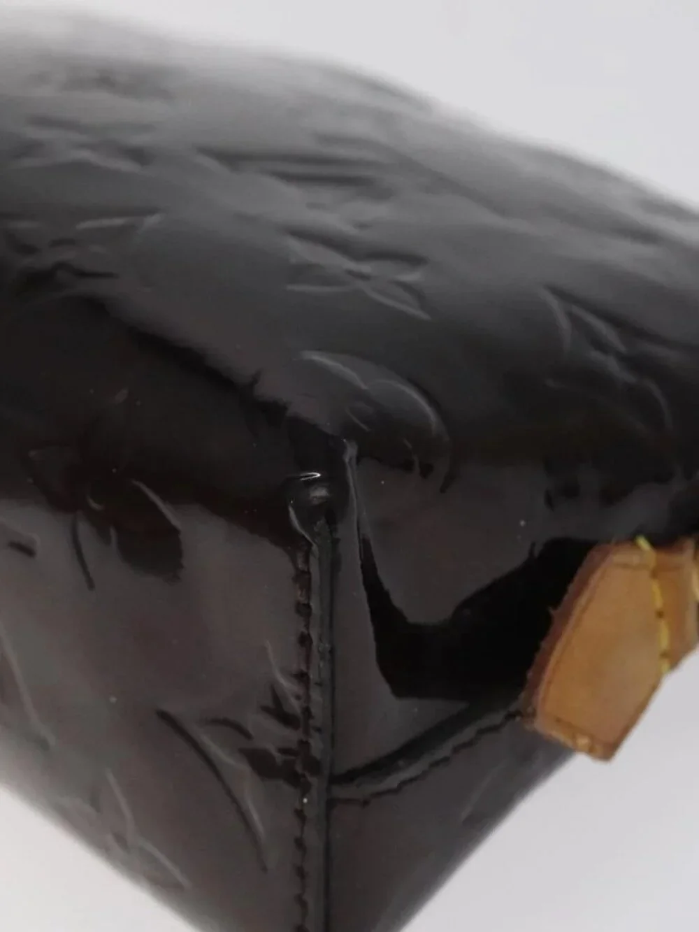 LOUIS VUITTON Monogram Vernis Pochette Cosmetic PM Amarante M91495 Auth 123448 - Picture 12 of 16